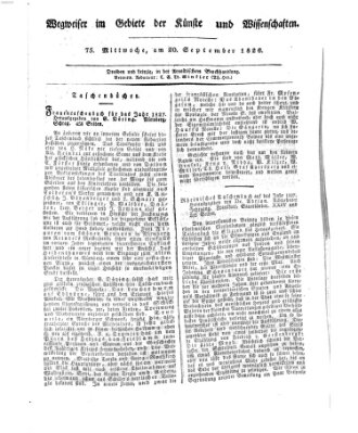 Abend-Zeitung Mittwoch 20. September 1826