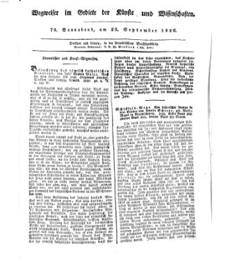 Abend-Zeitung Samstag 23. September 1826