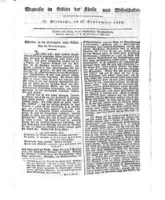 Abend-Zeitung Mittwoch 27. September 1826