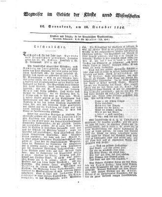 Abend-Zeitung Samstag 28. Oktober 1826