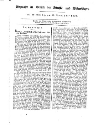 Abend-Zeitung Mittwoch 15. November 1826