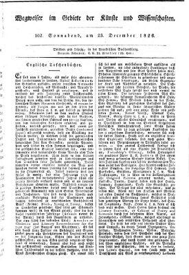 Abend-Zeitung Samstag 23. Dezember 1826