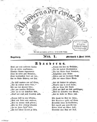 Ahasverus, der ewige Jude Mittwoch 2. Juni 1830