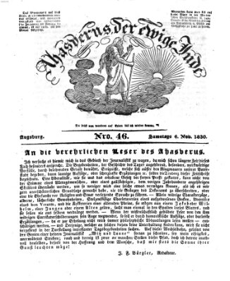 Ahasverus, der ewige Jude Samstag 6. November 1830