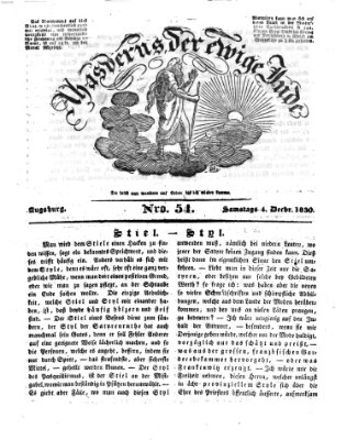 Ahasverus, der ewige Jude Samstag 4. Dezember 1830