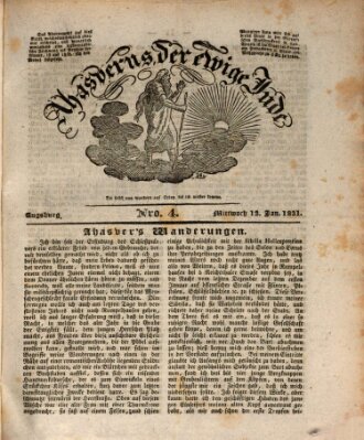 Ahasverus, der ewige Jude Mittwoch 12. Januar 1831