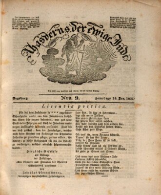 Ahasverus, der ewige Jude Samstag 29. Januar 1831