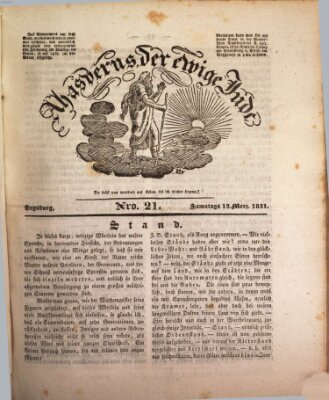 Ahasverus, der ewige Jude Samstag 12. März 1831