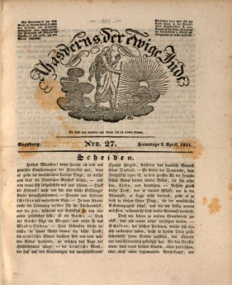 Ahasverus, der ewige Jude Samstag 2. April 1831