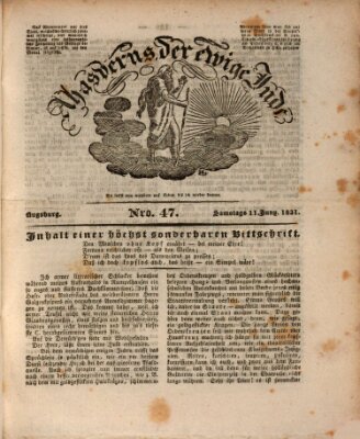 Ahasverus, der ewige Jude Samstag 11. Juni 1831