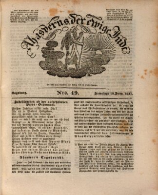 Ahasverus, der ewige Jude Samstag 18. Juni 1831