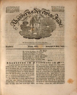 Ahasverus, der ewige Jude Samstag 30. Juli 1831