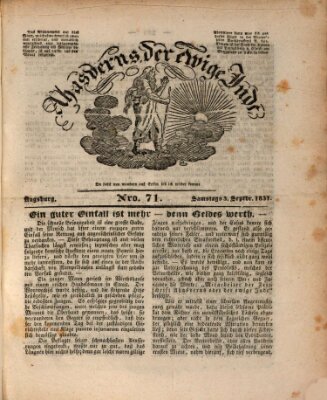 Ahasverus, der ewige Jude Samstag 3. September 1831