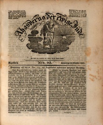 Ahasverus, der ewige Jude Samstag 26. November 1831