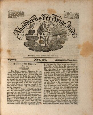 Ahasverus, der ewige Jude Mittwoch 30. November 1831