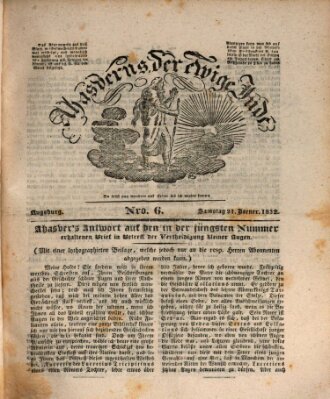 Ahasverus, der ewige Jude Samstag 21. Januar 1832