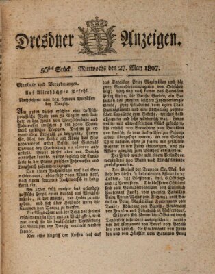 Dresdner Anzeigen Mittwoch 27. Mai 1807