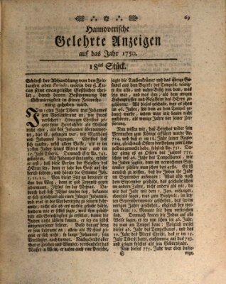 Hannoverische gelehrte Anzeigen (Hannoversche Anzeigen) Freitag 28. August 1750