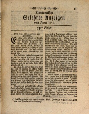 Hannoverische gelehrte Anzeigen (Hannoversche Anzeigen) Freitag 25. Juni 1751