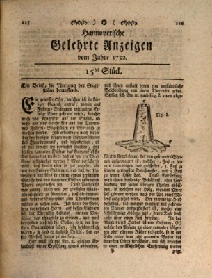 Hannoverische gelehrte Anzeigen (Hannoversche Anzeigen) Montag 21. Februar 1752