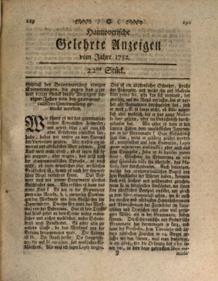 Hannoverische gelehrte Anzeigen (Hannoversche Anzeigen) Freitag 17. März 1752