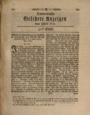 Hannoverische gelehrte Anzeigen (Hannoversche Anzeigen) Freitag 23. Juni 1752