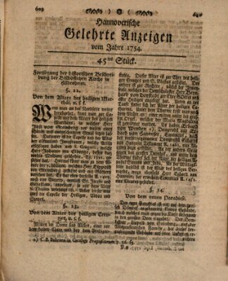 Hannoverische gelehrte Anzeigen (Hannoversche Anzeigen) Freitag 7. Juni 1754