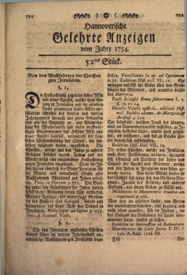 Hannoverische gelehrte Anzeigen (Hannoversche Anzeigen) Montag 1. Juli 1754