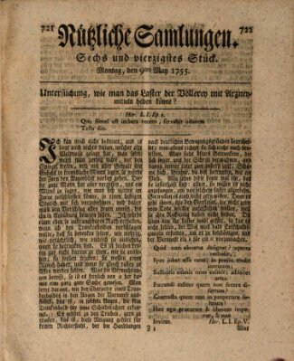 Nützliche Samlungen (Hannoversche Anzeigen) Montag 9. Juni 1755