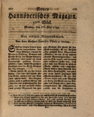 Neues hannoversches Magazin (Hannoversche Anzeigen) Montag 6. Mai 1799