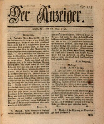 Der Anzeiger (Allgemeiner Anzeiger der Deutschen) Freitag 27. Mai 1791