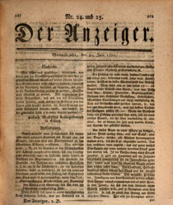 Der Anzeiger (Allgemeiner Anzeiger der Deutschen) Samstag 30. Juli 1791