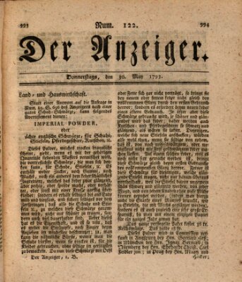 Der Anzeiger (Allgemeiner Anzeiger der Deutschen) Donnerstag 30. Mai 1793