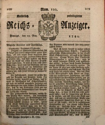 Kaiserlich privilegirter Reichs-Anzeiger (Allgemeiner Anzeiger der Deutschen) Freitag 29. Mai 1795