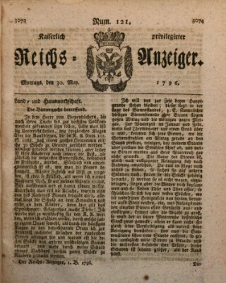 Kaiserlich privilegirter Reichs-Anzeiger (Allgemeiner Anzeiger der Deutschen) Montag 30. Mai 1796