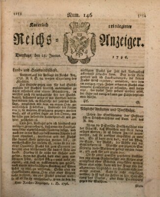 Kaiserlich privilegirter Reichs-Anzeiger (Allgemeiner Anzeiger der Deutschen) Dienstag 28. Juni 1796