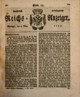 Kaiserlich privilegirter Reichs-Anzeiger (Allgemeiner Anzeiger der Deutschen) Montag 6. März 1797