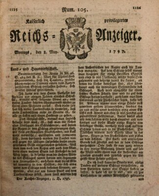 Kaiserlich privilegirter Reichs-Anzeiger (Allgemeiner Anzeiger der Deutschen) Montag 8. Mai 1797