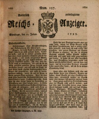 Kaiserlich privilegirter Reichs-Anzeiger (Allgemeiner Anzeiger der Deutschen) Dienstag 11. Juli 1797