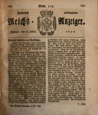 Kaiserlich privilegirter Reichs-Anzeiger (Allgemeiner Anzeiger der Deutschen) Freitag 28. Juli 1797