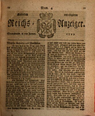 Kaiserlich privilegirter Reichs-Anzeiger (Allgemeiner Anzeiger der Deutschen) Samstag 5. Januar 1799