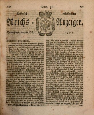 Kaiserlich privilegirter Reichs-Anzeiger (Allgemeiner Anzeiger der Deutschen) Donnerstag 7. März 1799