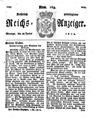 Kaiserlich privilegirter Reichs-Anzeiger (Allgemeiner Anzeiger der Deutschen) Montag 28. Juni 1802