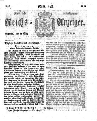 Kaiserlich privilegirter Reichs-Anzeiger (Allgemeiner Anzeiger der Deutschen) Freitag 27. Mai 1803