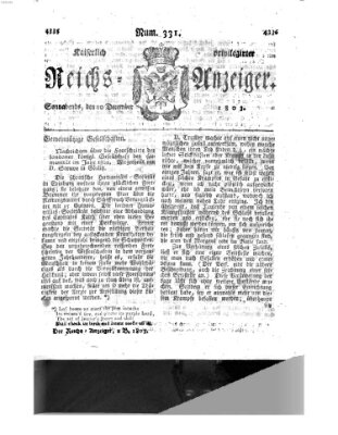 Kaiserlich privilegirter Reichs-Anzeiger (Allgemeiner Anzeiger der Deutschen) Samstag 10. Dezember 1803