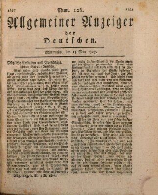 Allgemeiner Anzeiger der Deutschen Mittwoch 13. Mai 1807