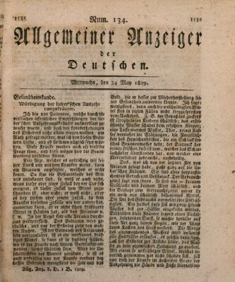 Allgemeiner Anzeiger der Deutschen Mittwoch 24. Mai 1809