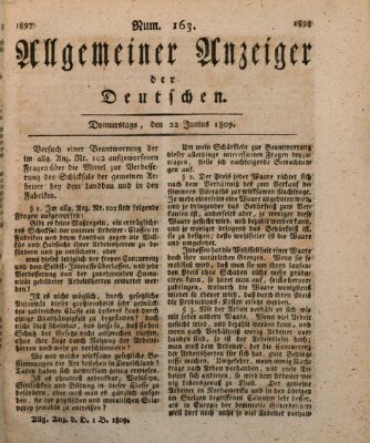 Allgemeiner Anzeiger der Deutschen Donnerstag 22. Juni 1809