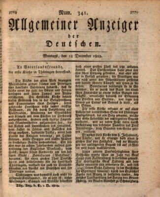 Allgemeiner Anzeiger der Deutschen Montag 18. Dezember 1809