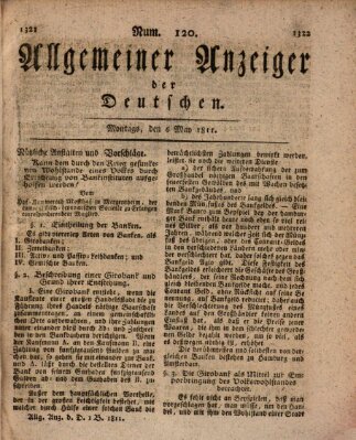 Allgemeiner Anzeiger der Deutschen Montag 6. Mai 1811